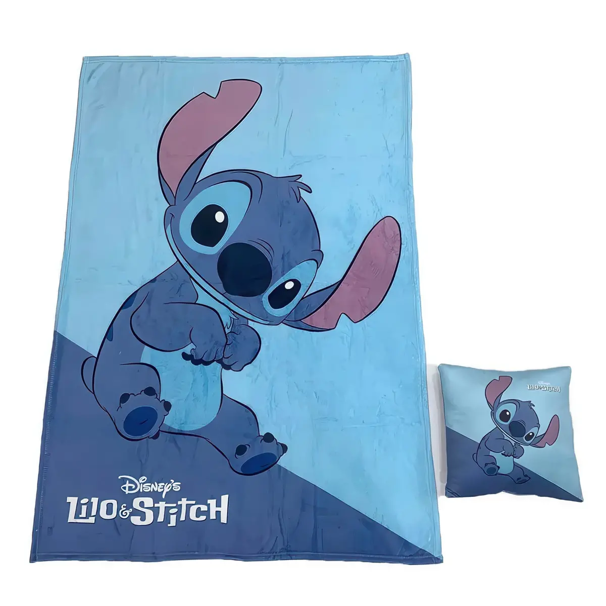 Disney Stitch Polar Blanket & Cushion Set 1