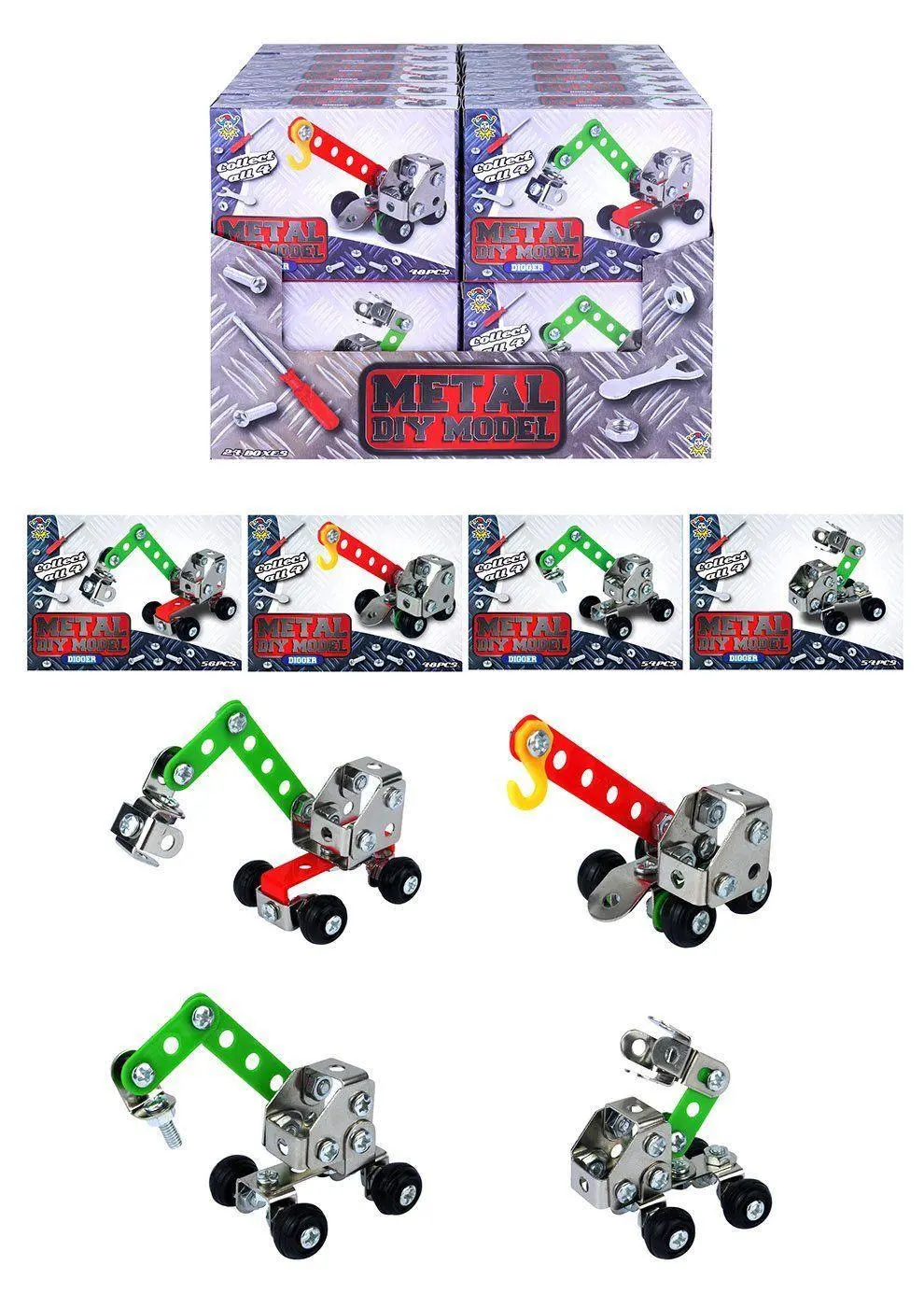 Diy Metal Digger Kits - 4 Assorted 1