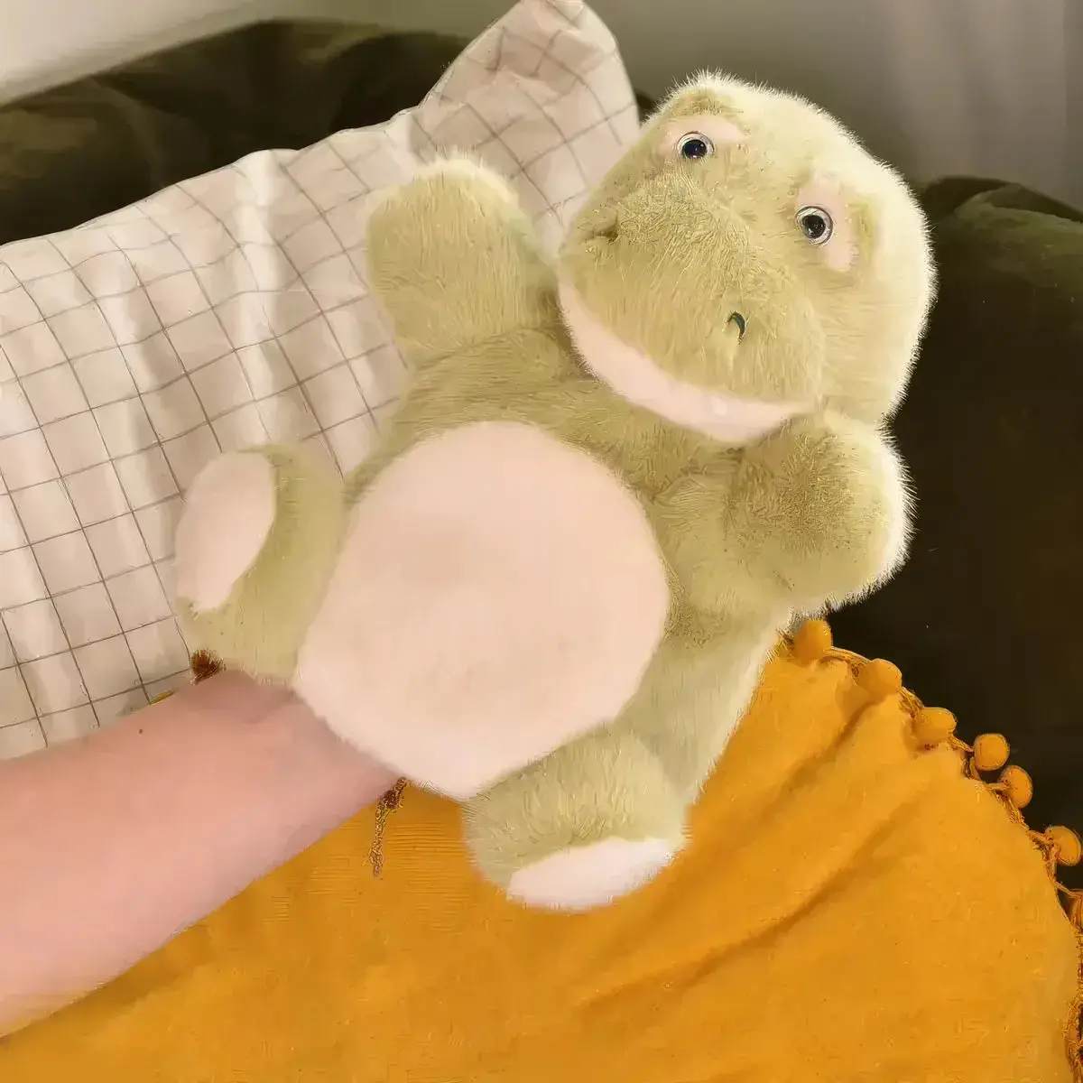 Doudou Podcolle Green Crocodile Puppet 24Cm 2