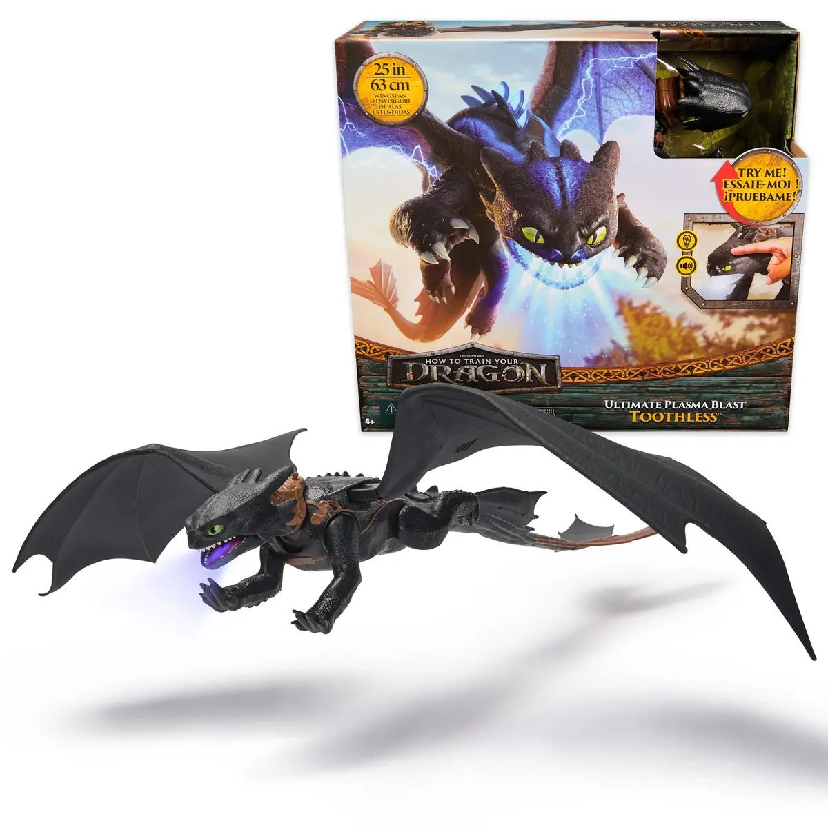 How To Train Your Dragon Ultimate Plasma Blast 25-Inch Wide Toothless 1