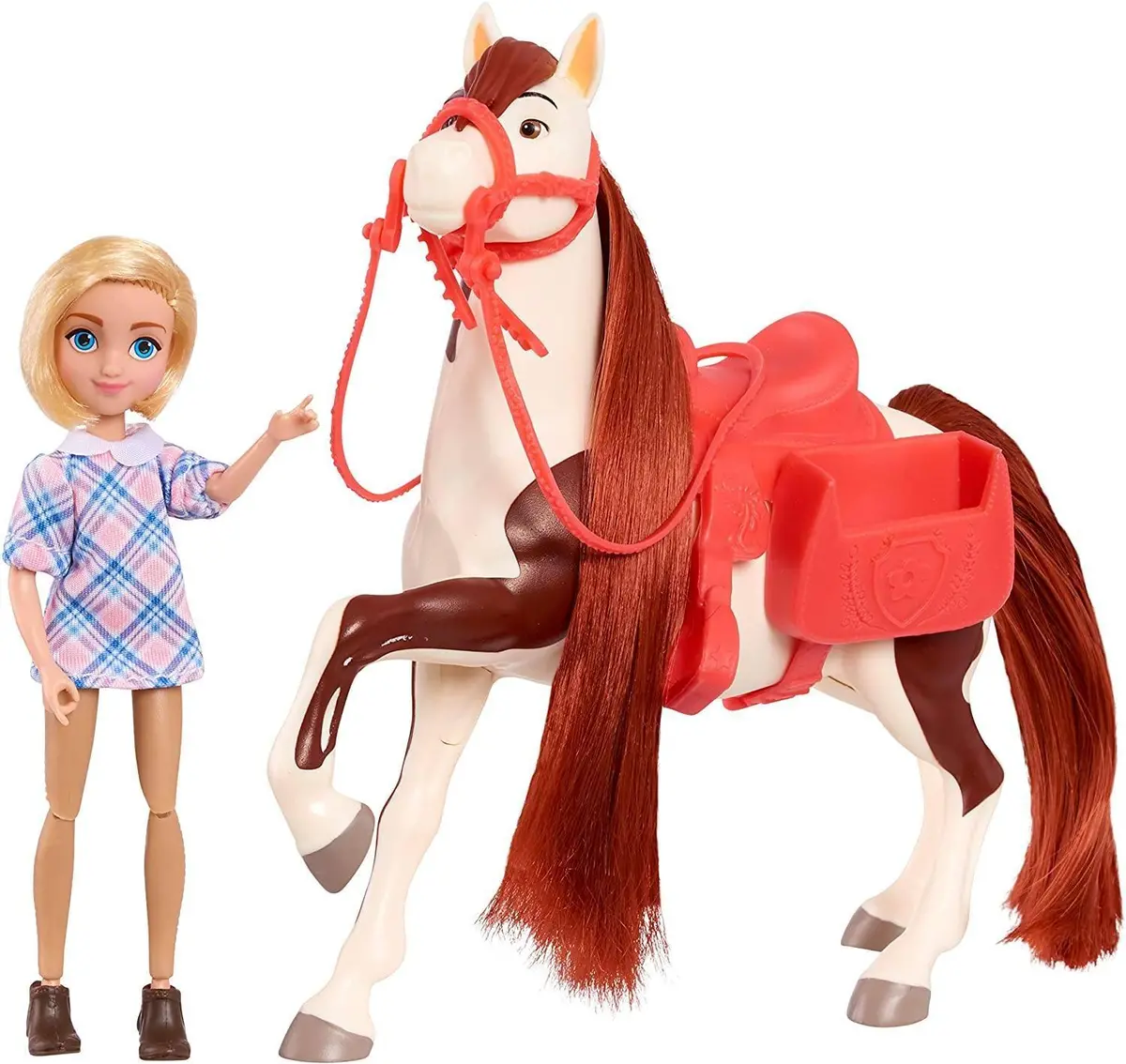 Spirit Dreamworks Spirit Small Doll And Classic Horse - Abigail & Boomerang Playset 1