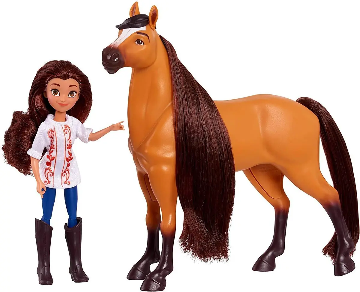 Spirit Dreamworks Spirit Small Doll & Classic Horse - Lucky & Spirit Playset 1