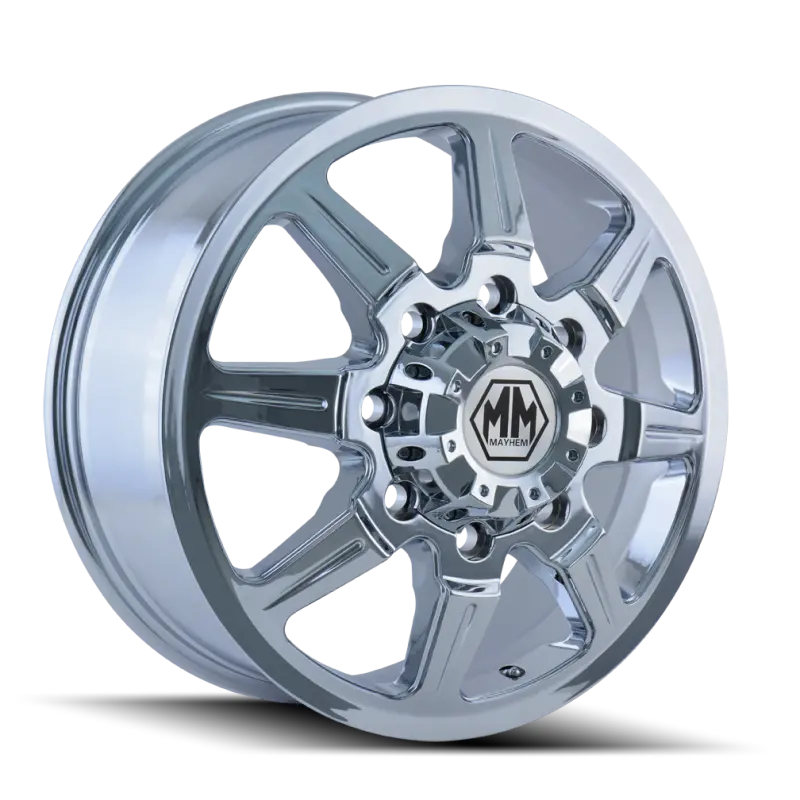 Mayhem 8101 Monstir 19.5X6.75 / 8X165.1 Bp / 102Mm Offset / 116.7Mm Hub Front Chrome Wheel 1