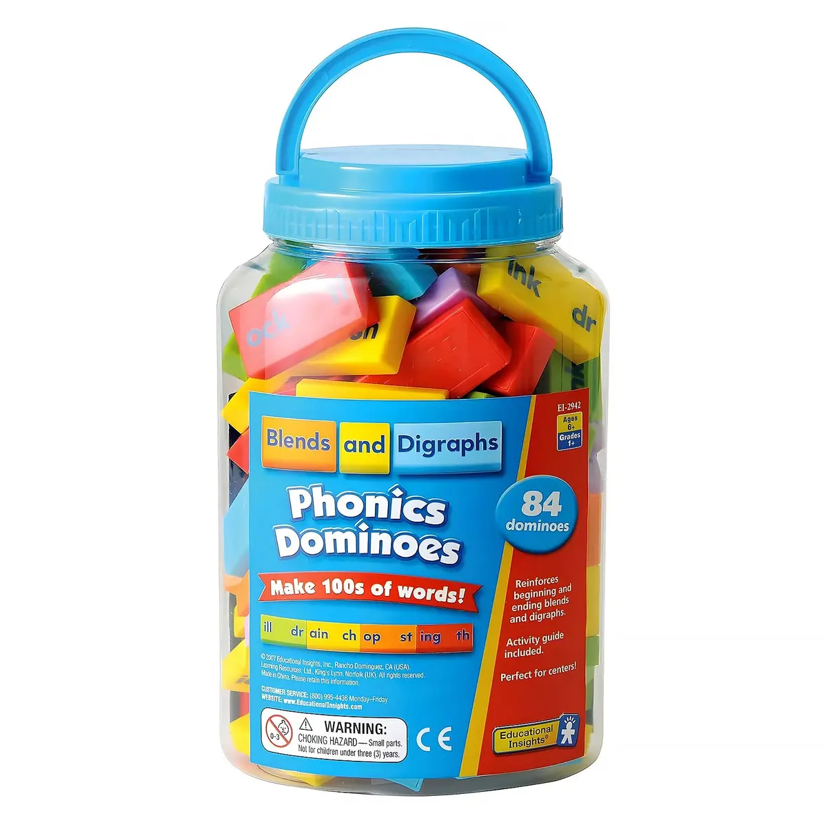Educational Insights Phonics Dominoes Blends & Digraphs 1