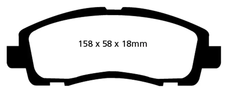 Ebc Yellowstuff High-Performance Front Brake Pads – Designed For 2009–2014 Acura Tl 3.5L 1