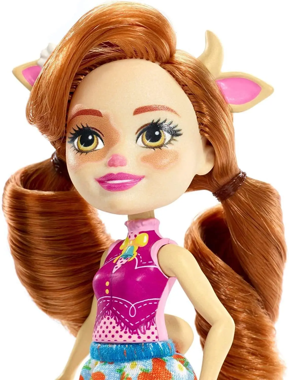 Enchantimals Fxm77 Cailey Cow Doll (6 Inch), And Curdle Animal Friend Figure Dolls 1