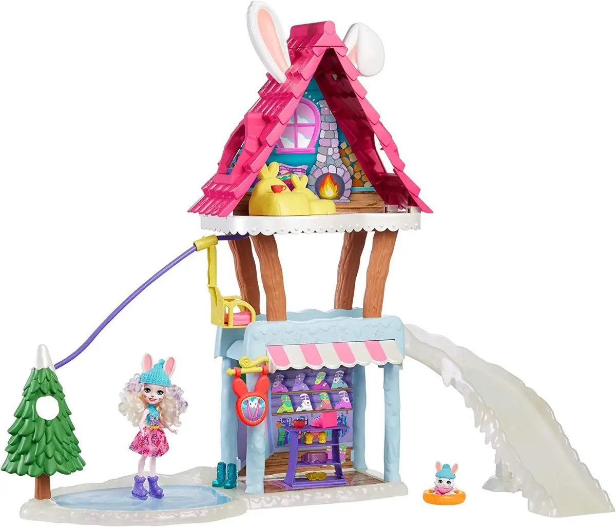 Enchantimals Hoppin' Ski Chalet Playset 1
