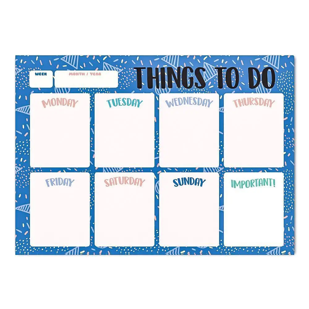 Erik Grupo Amelie Classic Weekly Planner A4 Blue 1