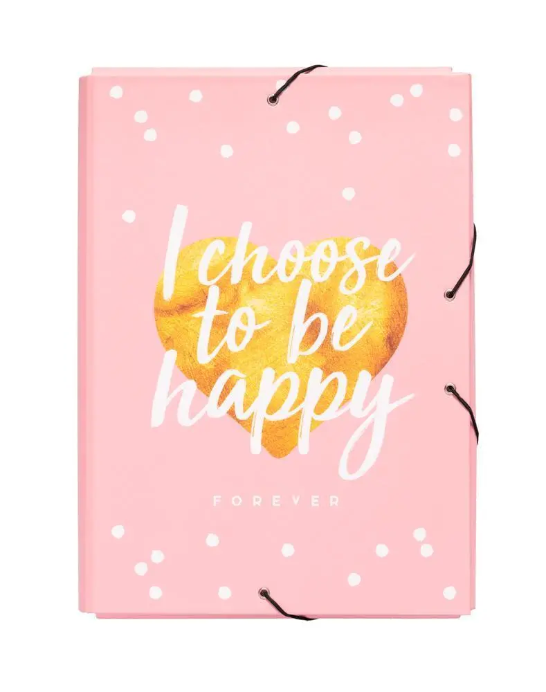 Erik Grupo Elasticated Folder A4 Glitter Stars 1