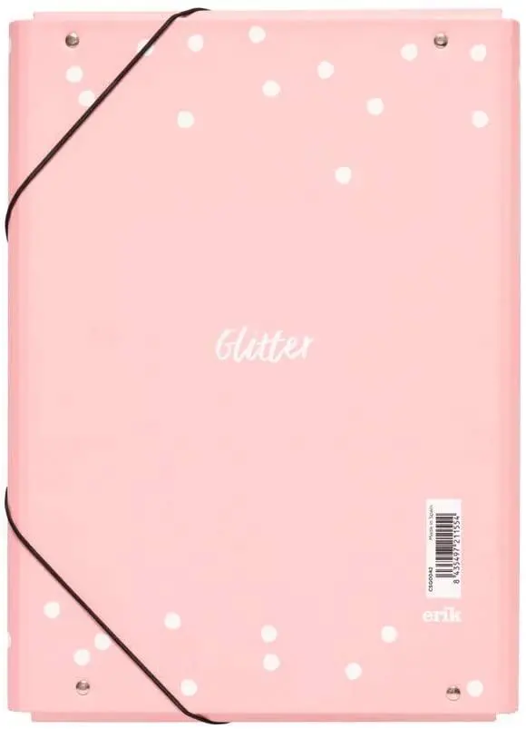 Erik Grupo Elasticated Folder A4 Glitter Stars 2