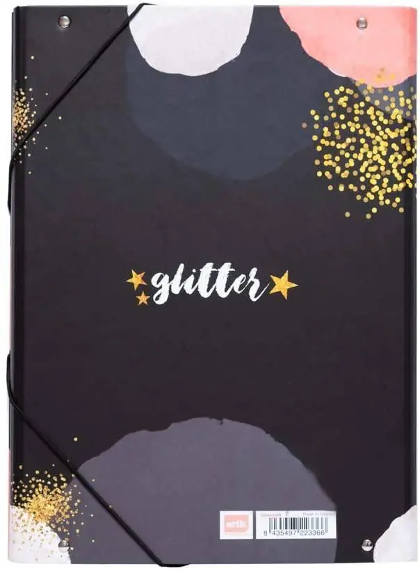 Erik Grupo Folder Elastic A4 Glitter Gold Dreams 2