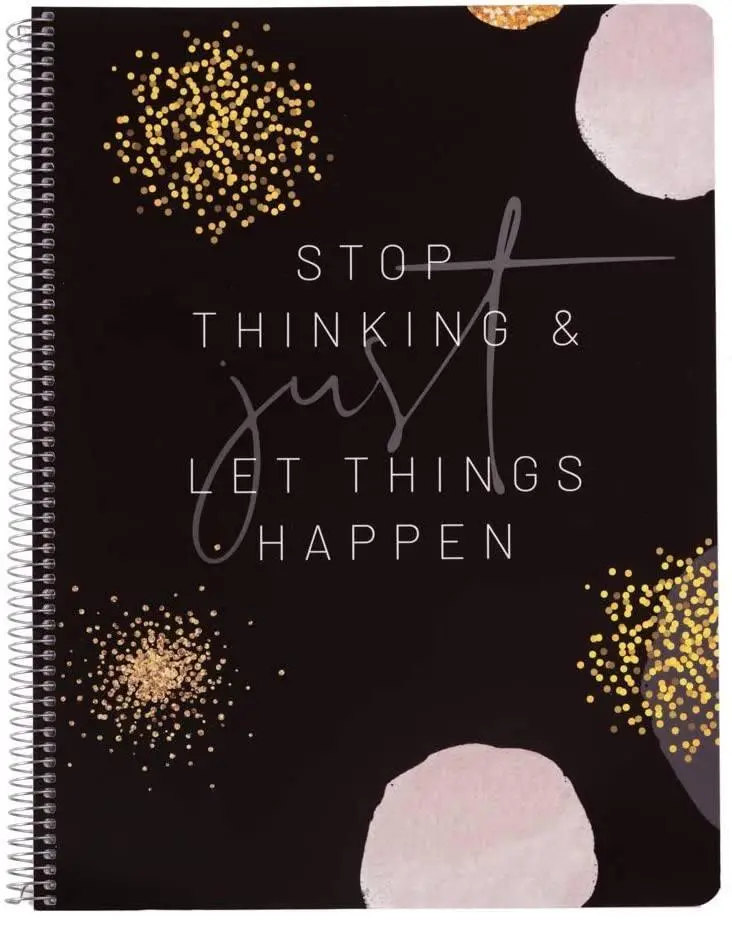 Erik Grupo Spiral Bound Notebook A4, Glitter Gold Dreams 1