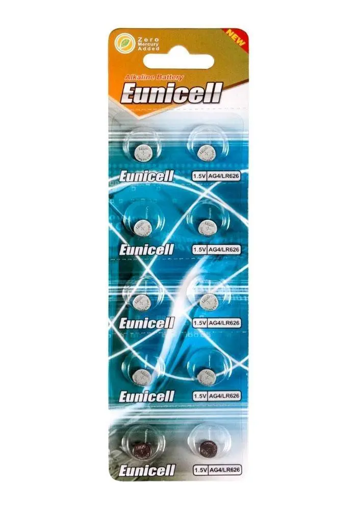 Eunicell Lr626 Alkaline Battery - Strip Of 2 Batteries 1