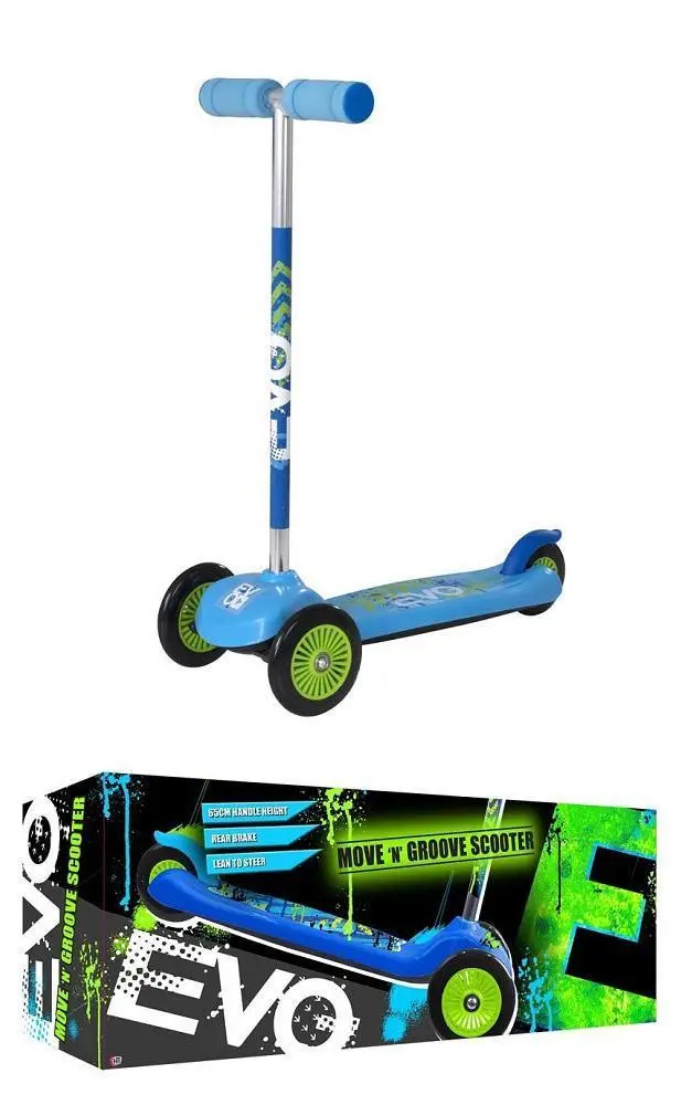 Evo Boys Move N' Groove 3-Wheel Scooter - Blue 1