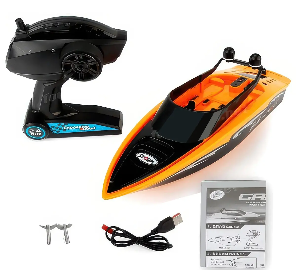 Excessive Speed' Rc Remote Controlled Toy Racing Boat - Assorted 1