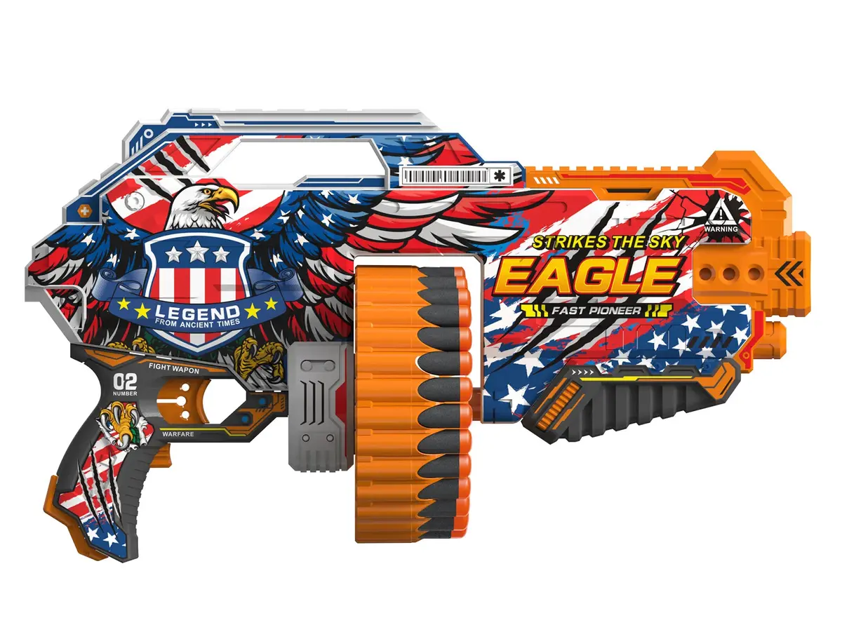 Fast Pioneer Electric Soft Bullet Toy Gun-Attached 24Pcs Bullets 1