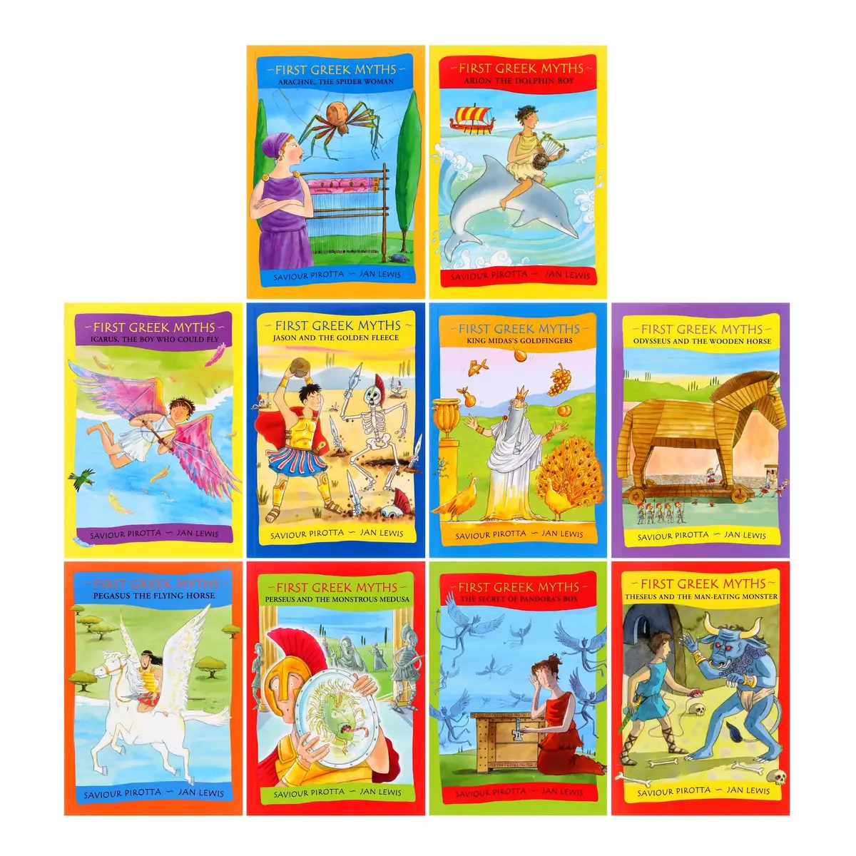 First Greek Myths Series By Saviour Pirotta - Illustrated Book Assortment 1
