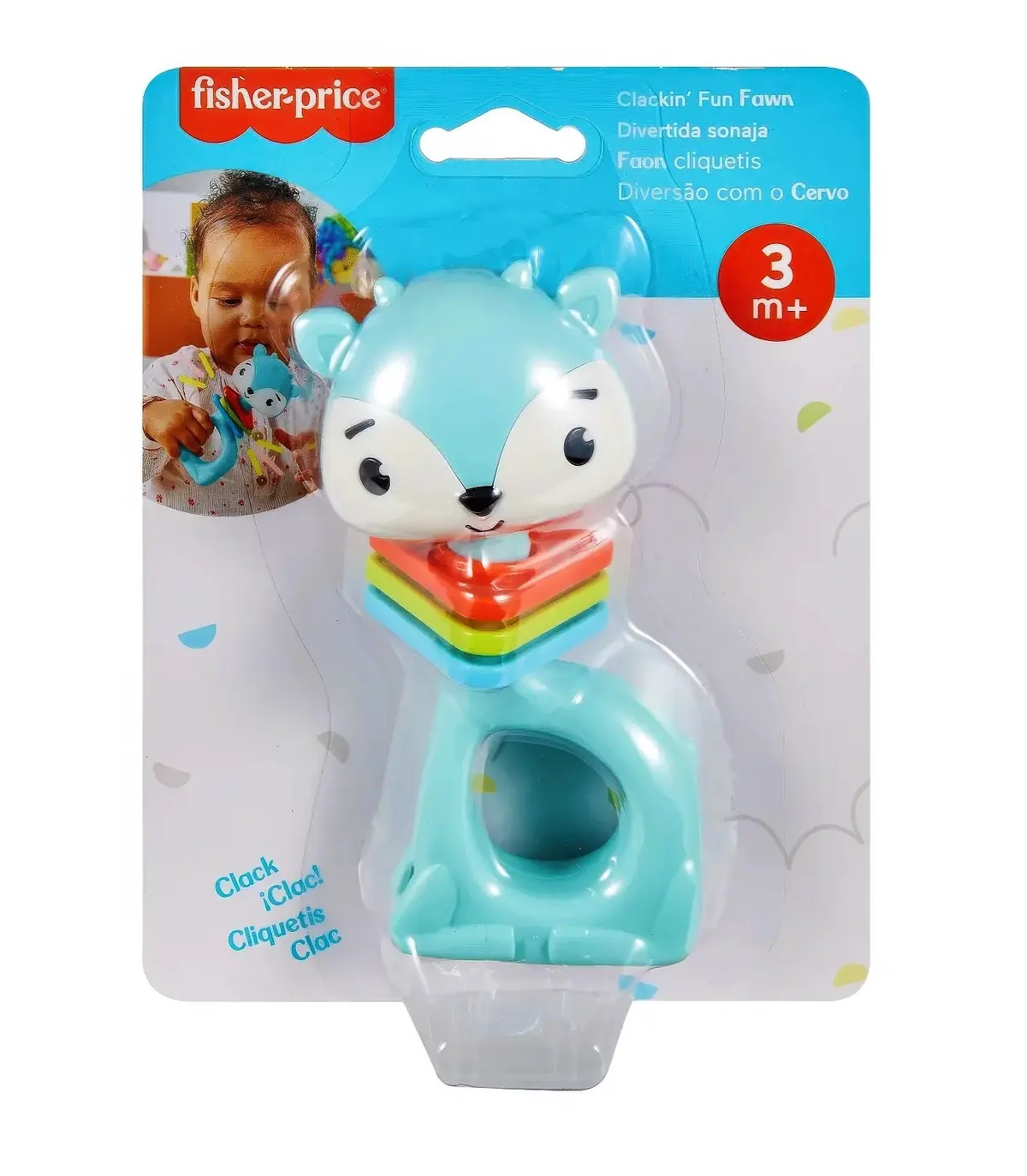 Fisher-Price Clackin' Fun Fawn Rattle 1