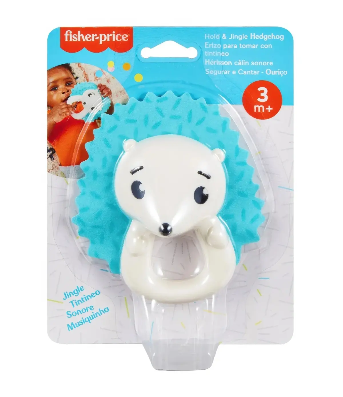 Fisher-Price Hold & Jingle Hedgehog Teether 1