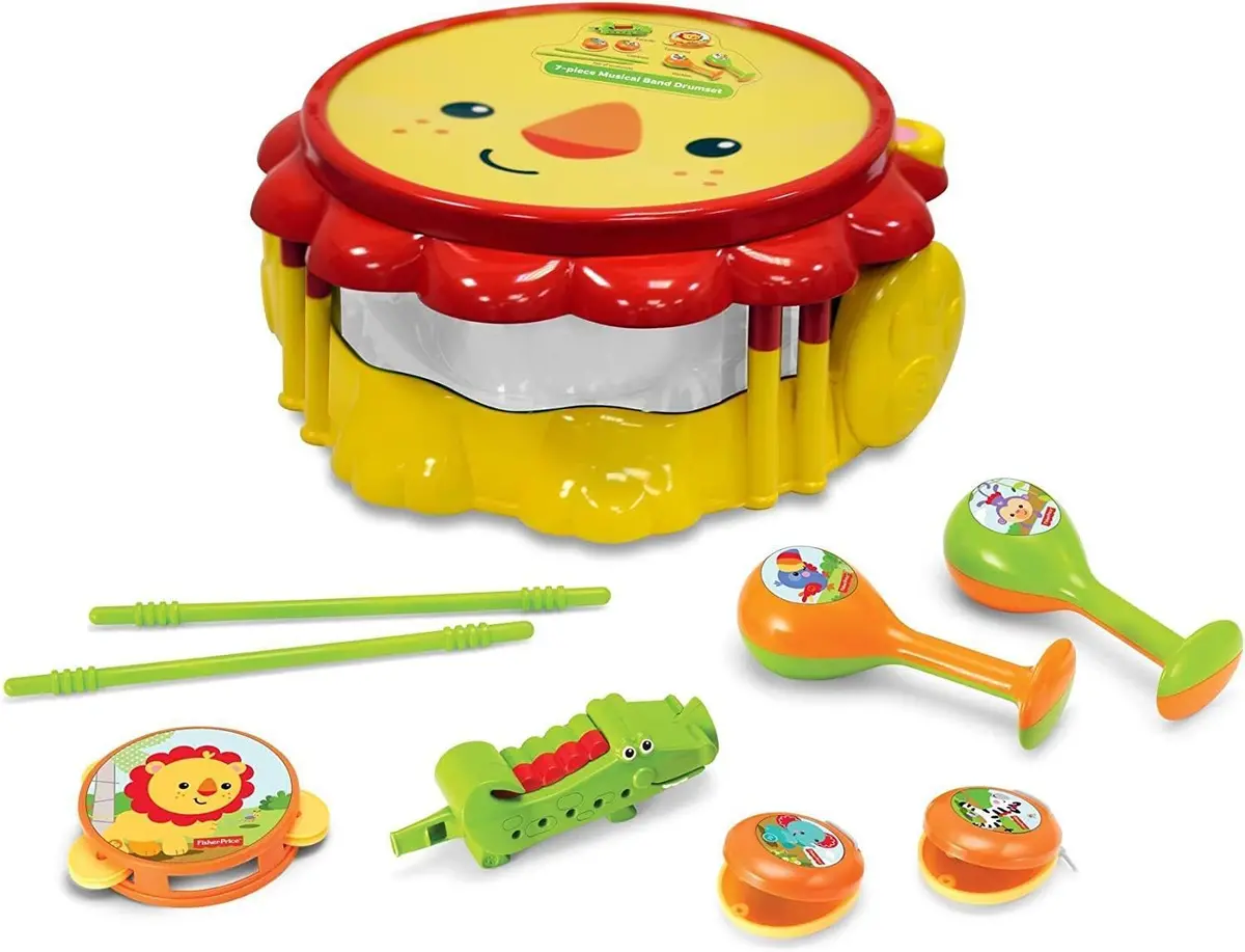 Fisher-Price Lion Musical Band Drum Set 1