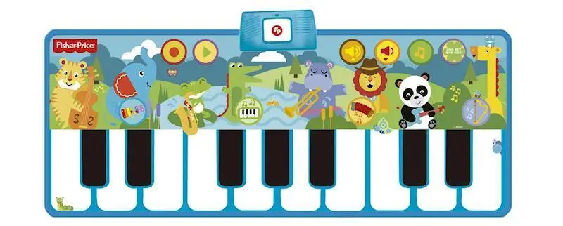 Fisher-Price Rain Forest Animals Dancin Tunes Step On Keyboard 1
