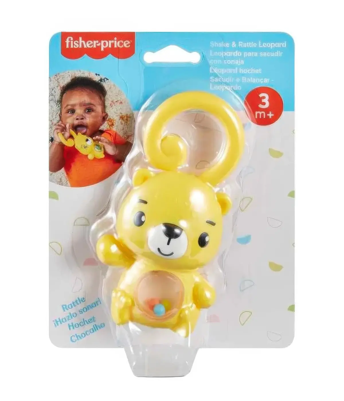 Fisher-Price Snake & Rattle Leopard Teether 1