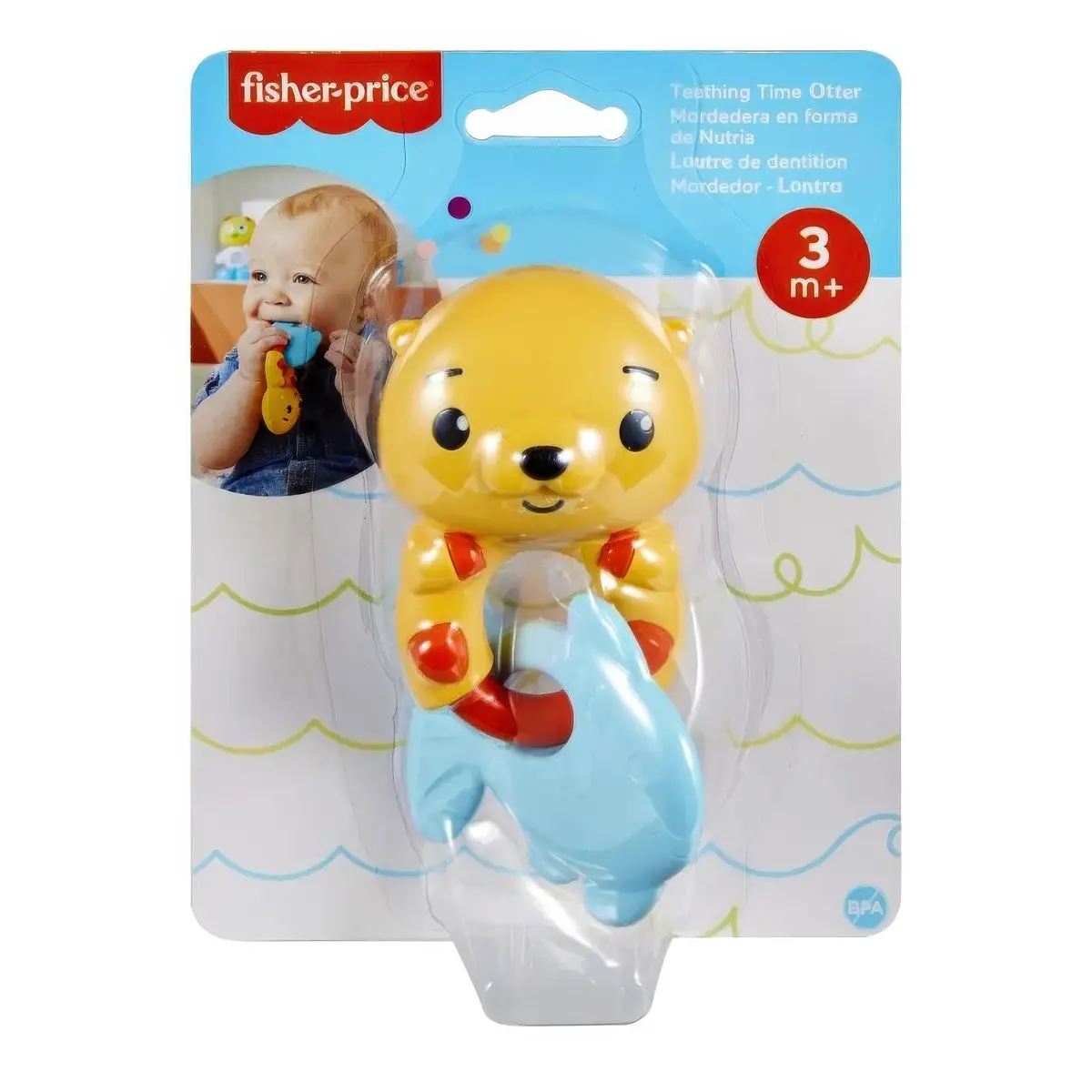 Fisher-Price Teething Time Otter Sensory Teether 1