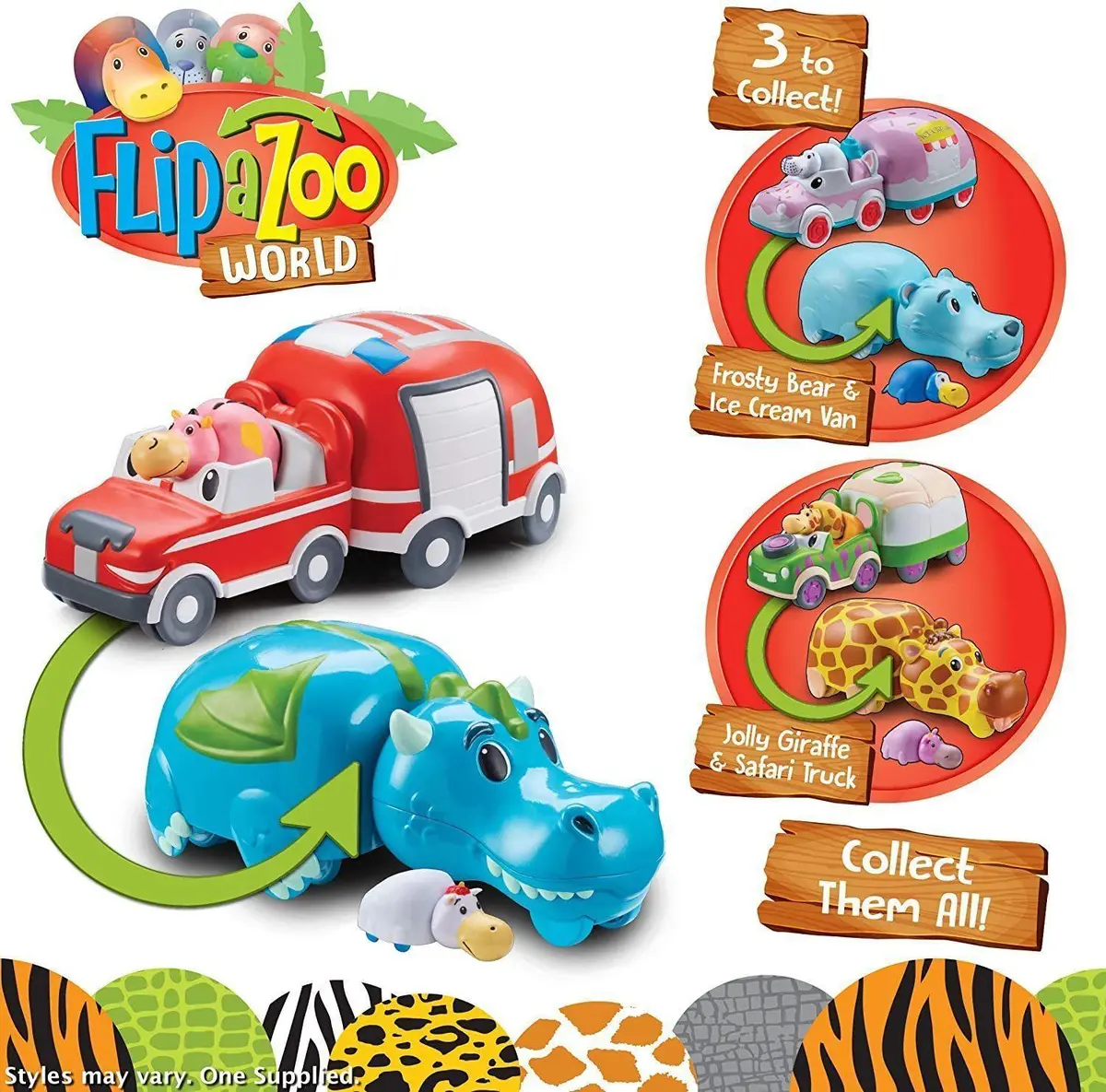 Flipazoo World Vehicle And Figure Set - Assortment Baby & Toddler 1