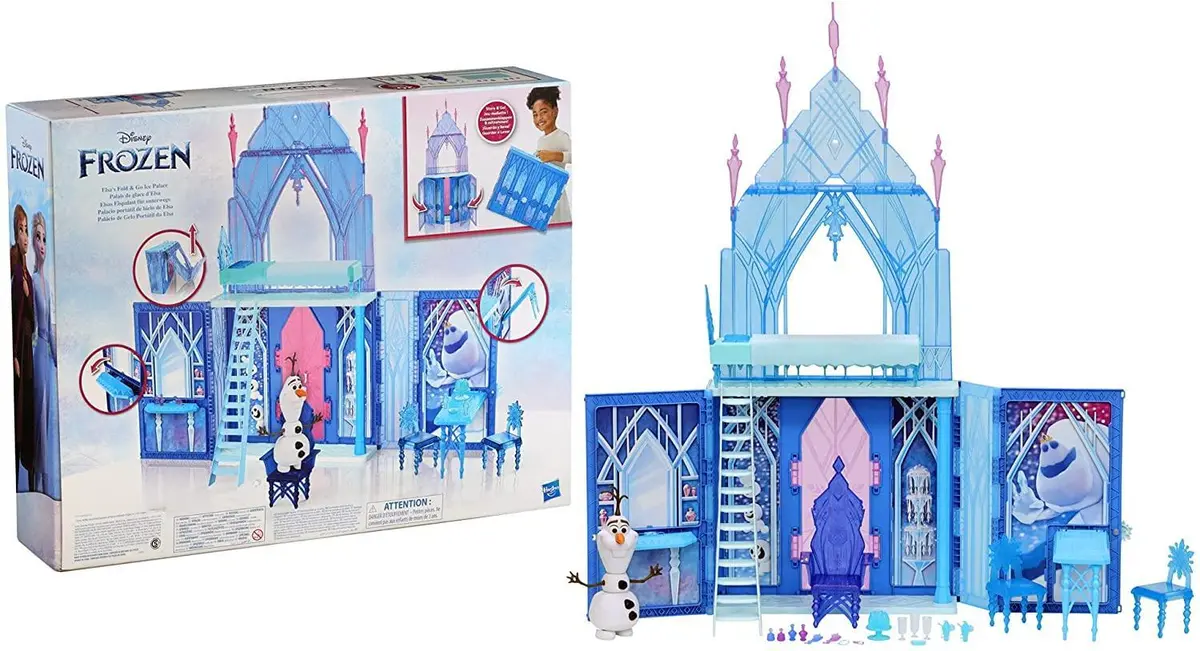 Frozen 2 Elsa's Fold And Go Ice Palace Castle Playset 1