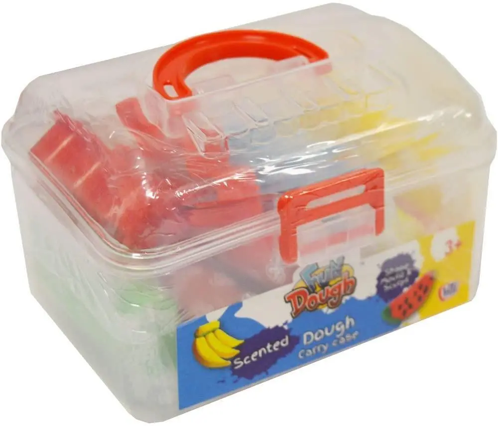 Fun Dough Scented Carry Case Set With Doughs & Moulds 1