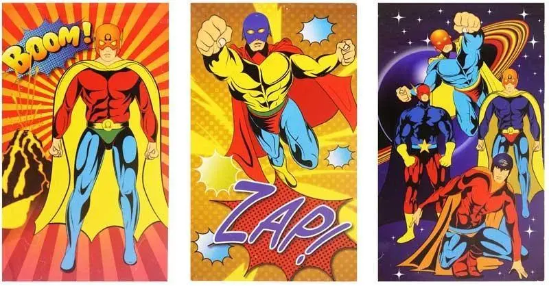 Fun Stationary Superheroes Notebook - Assorted 1