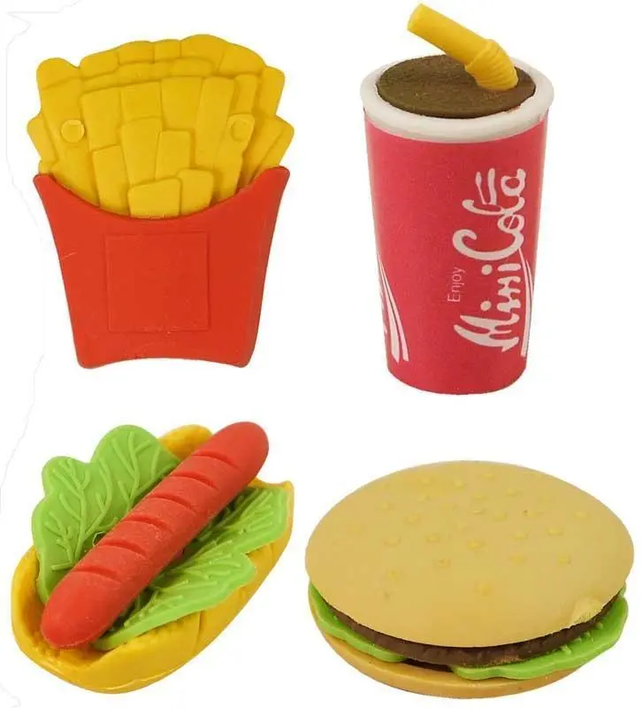 Fun Stationery Eraser Fast Food Meals - Assorted 1