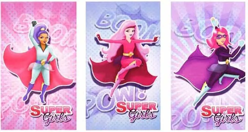 Fun Stationery Super Girls Notebook - Assorted 1