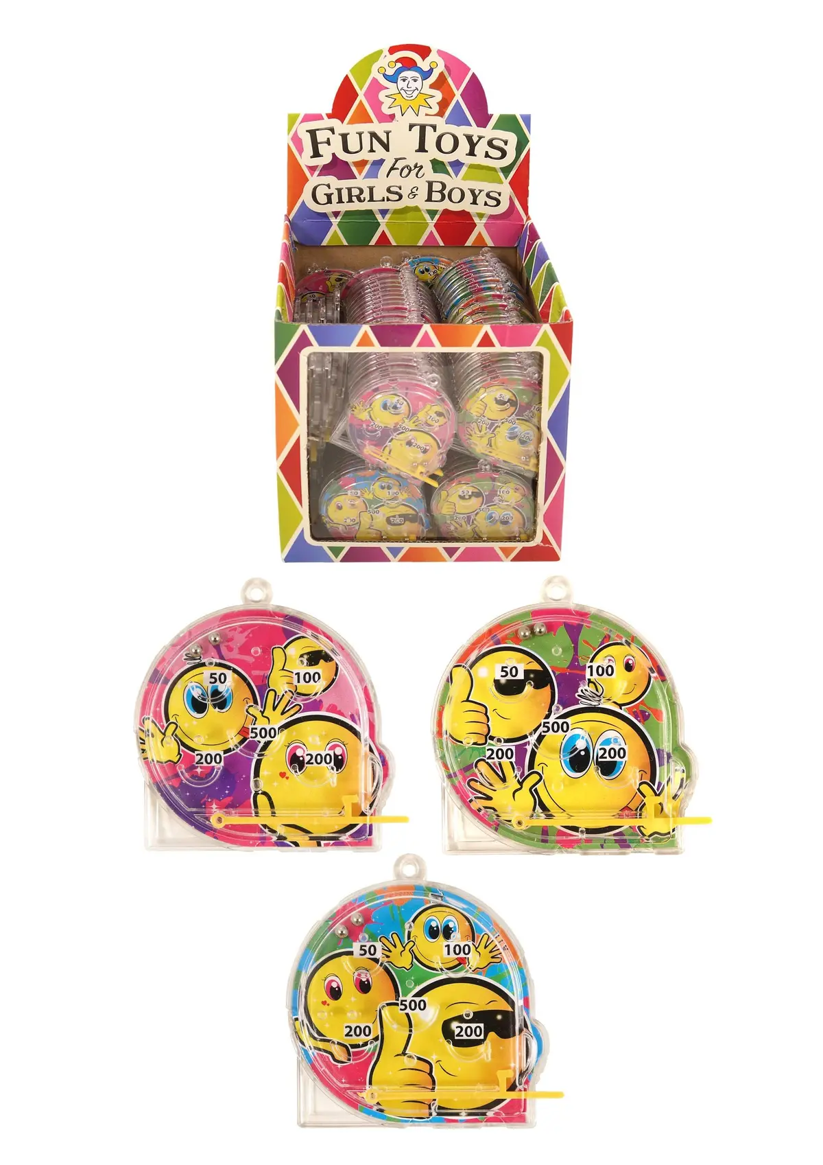 Fun Toys Puzzle Pinball Smile Face - Assorted 1