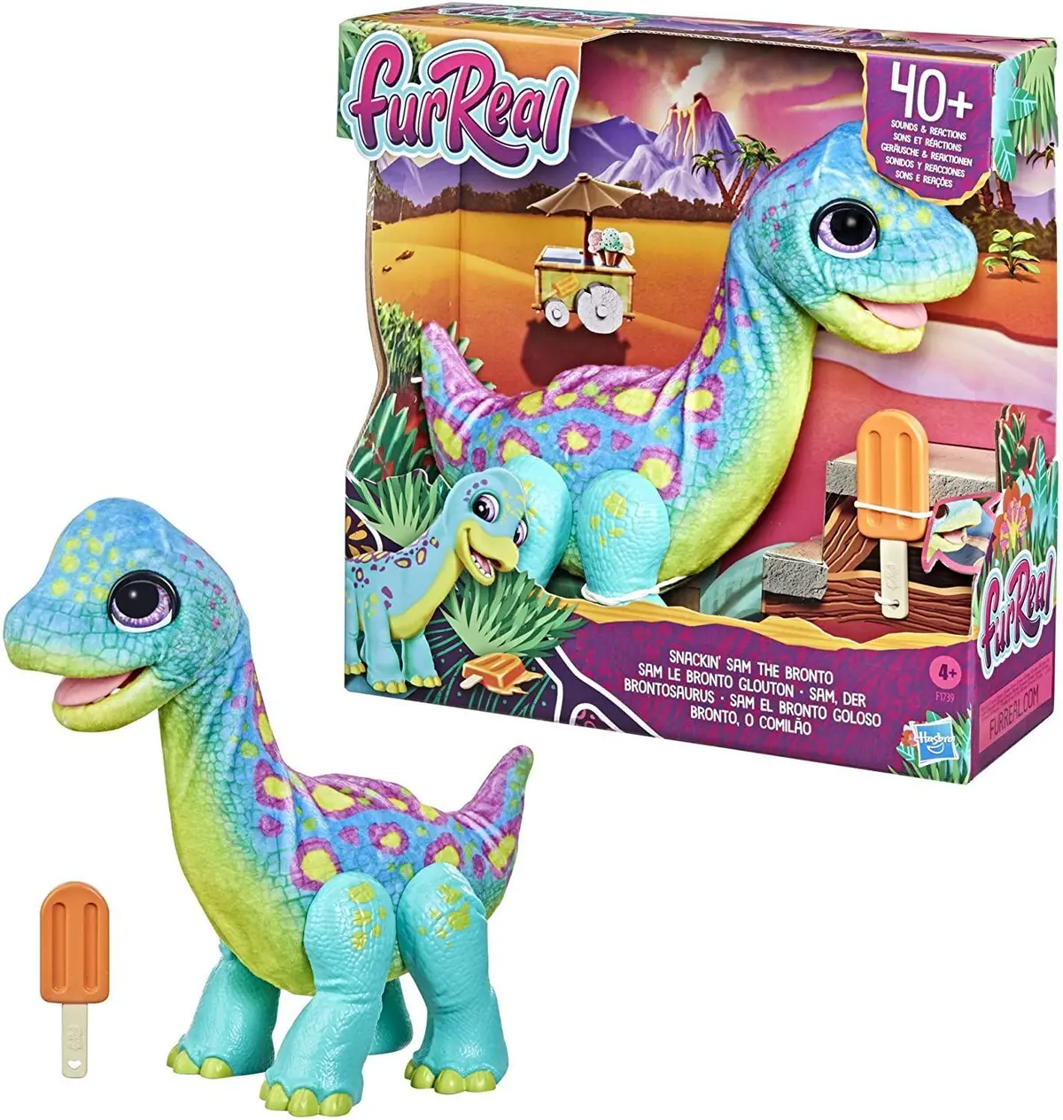 Furreal Snackin' Sam The Bronto Interactive Plush 1