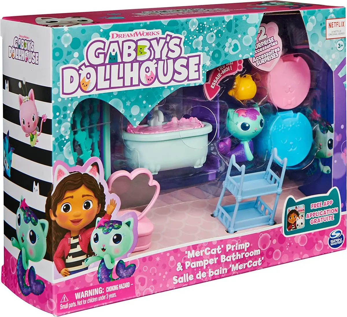 Gabby's Dollhouse Mercat Primp And Pamper Bathroom 1