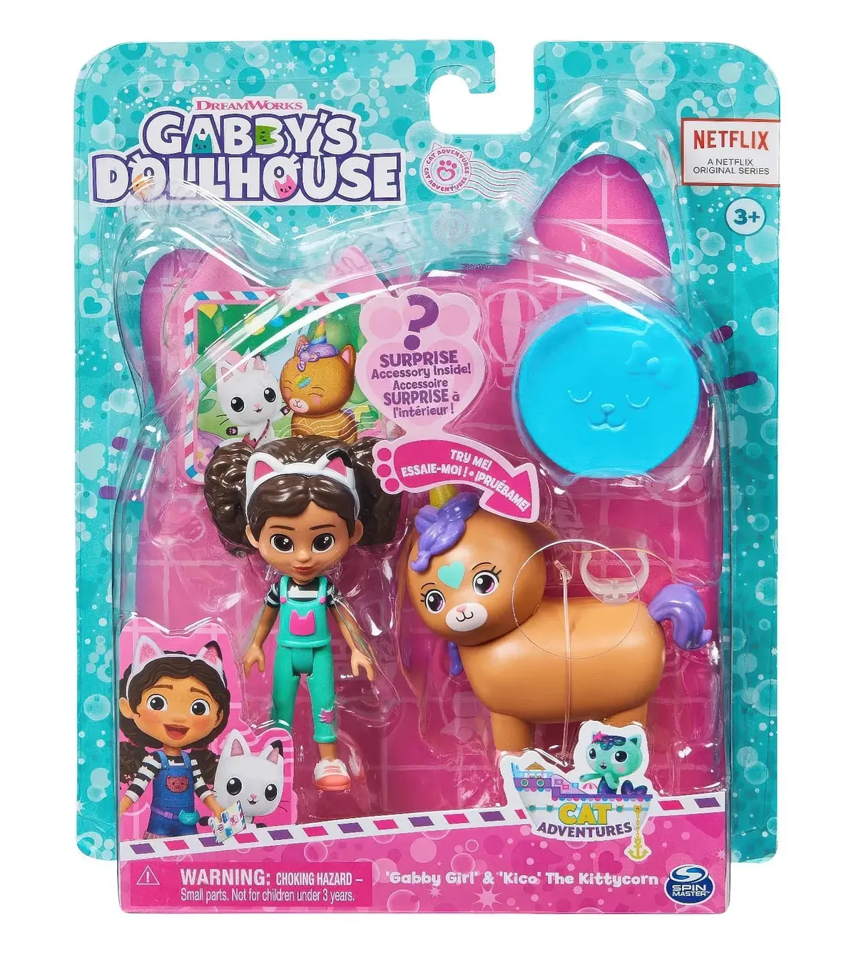 Gabby's Dollhouse Gabby Girl And Kico The Kittycorn Toy Figures Pack 1