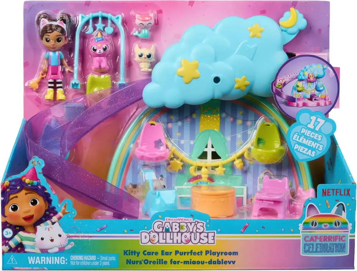 Gabby's Dollhouse Kitty Care Ear Purrfect Playroom 1