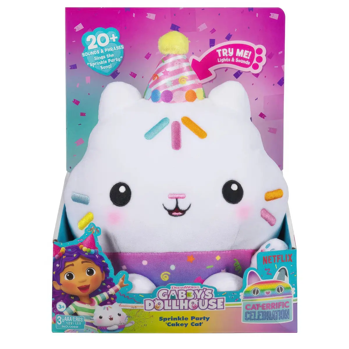 Gabby's Dollhouse Sprinkle Party Cakey Cat 1