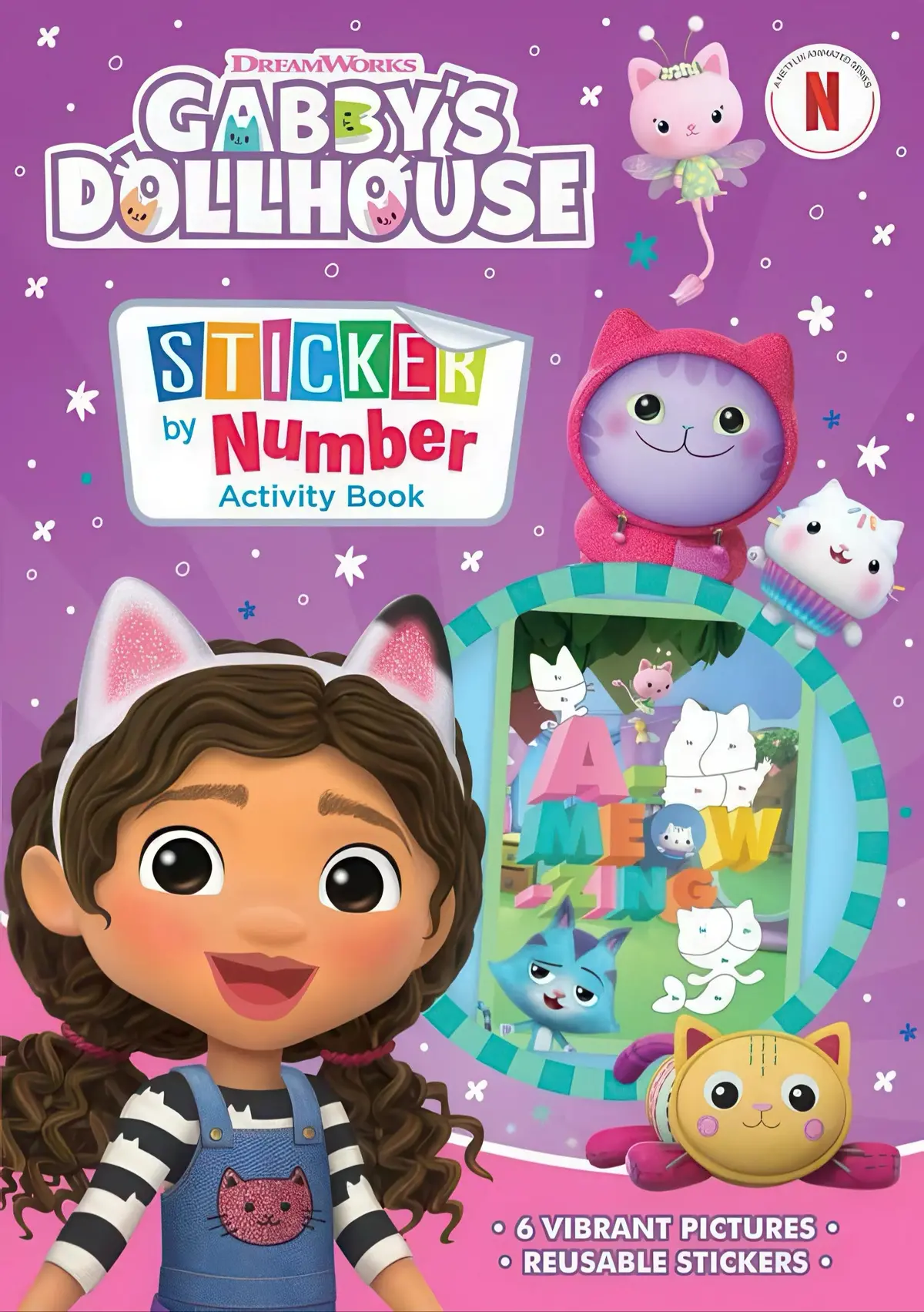 Gabby's Dollhouse Sticker By Number Activity Book 1