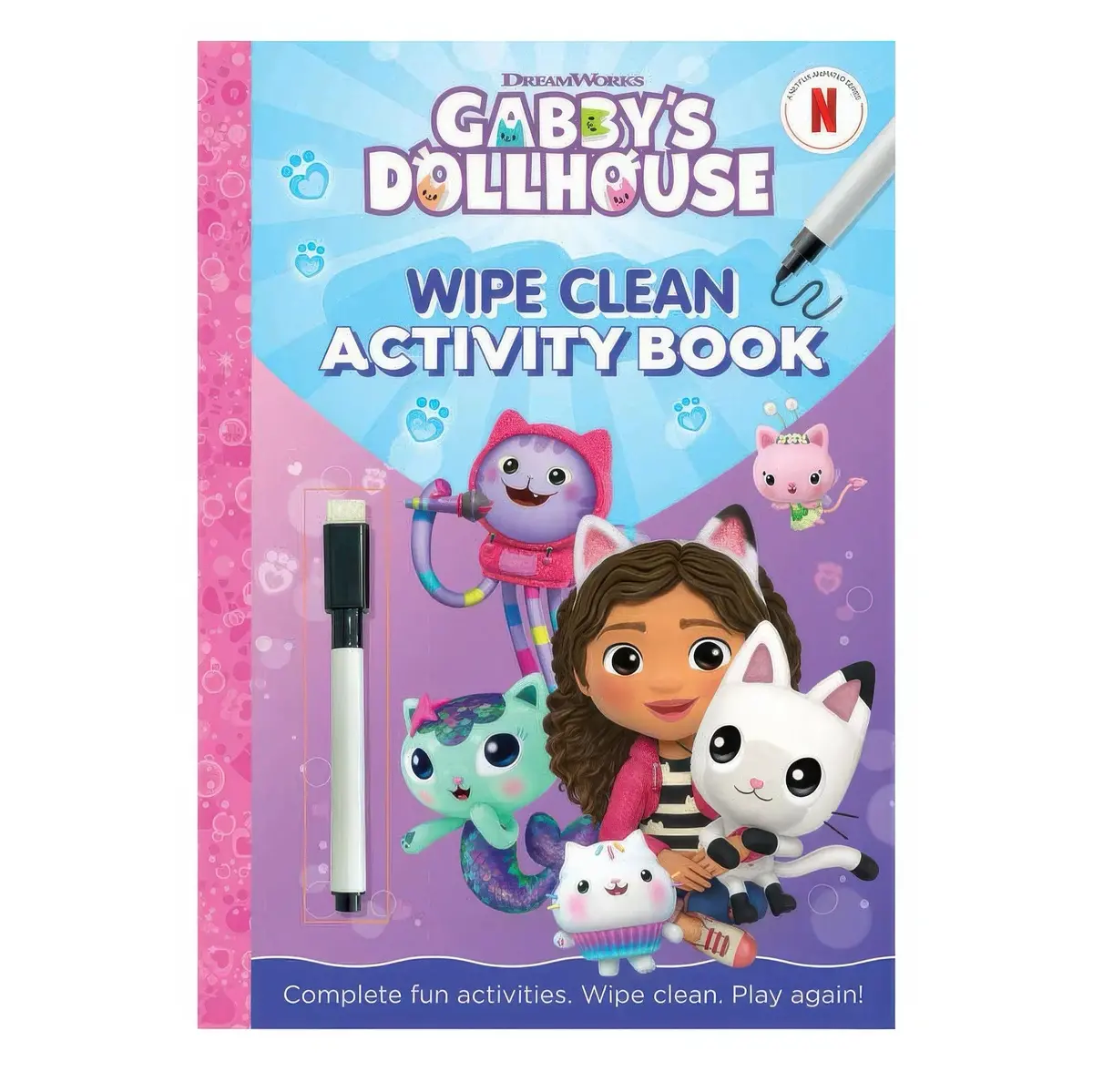 Gabby's Dollhouse Wipe Clean Activity Book 1