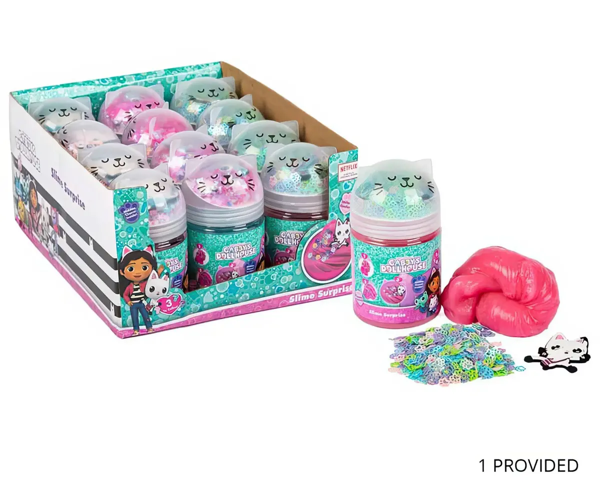 Gabby's Dollhouse Fluffy Slime Surprise 3 Assorted 1