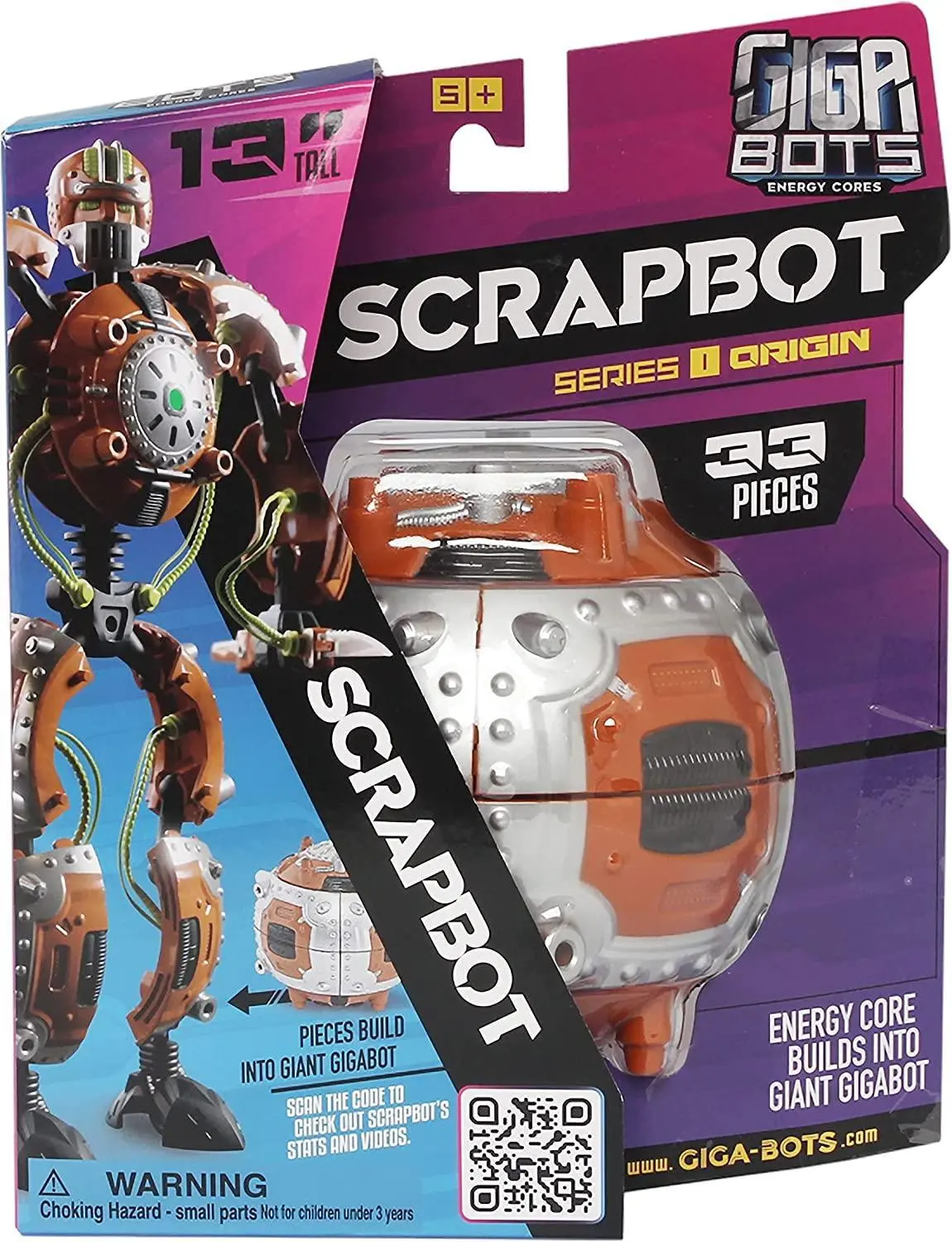 Giga Bots Energy Core Scrapbot Transforming Into 13-Inch Action Figure 1