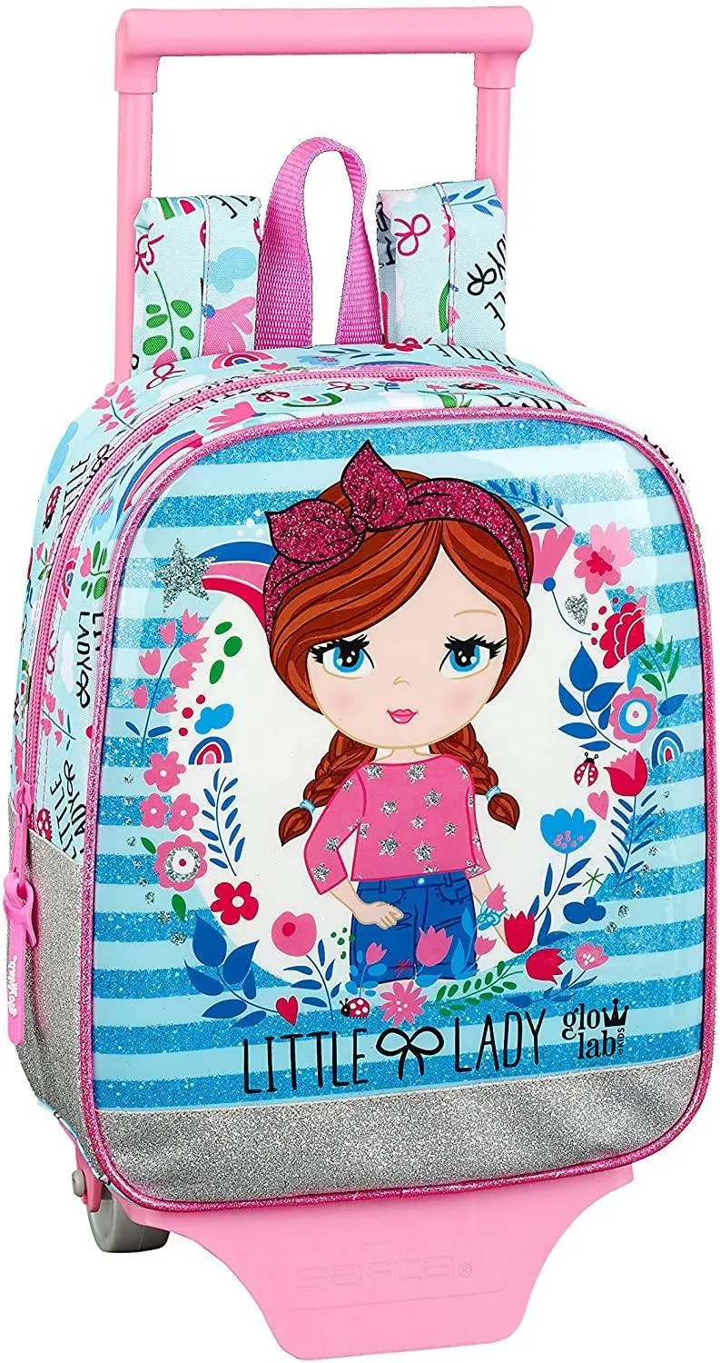 Safta Glowlab Little Lady 2 In 1 Backpack, Model 538 With Safta Cart 905 School Bags 1