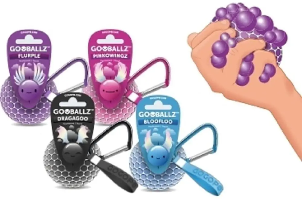 Gogopo Gooballz Clip On Pearlescent Slime Ball - Assortment 1