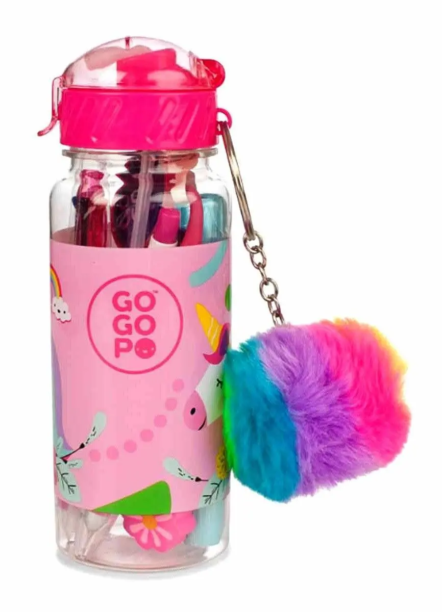 Gogopo Unicorn Sports Bottle With Stationery 1
