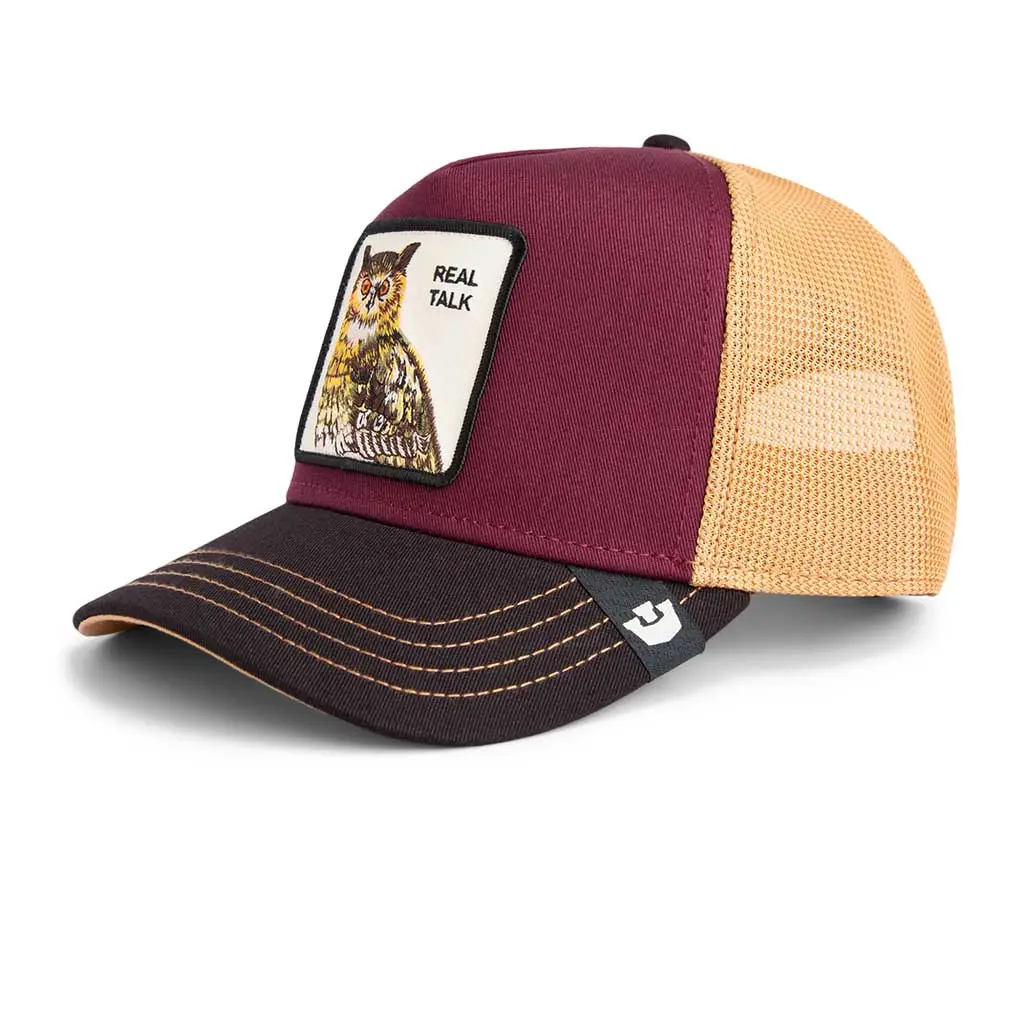Tricolor Owl Trucker Hat 1