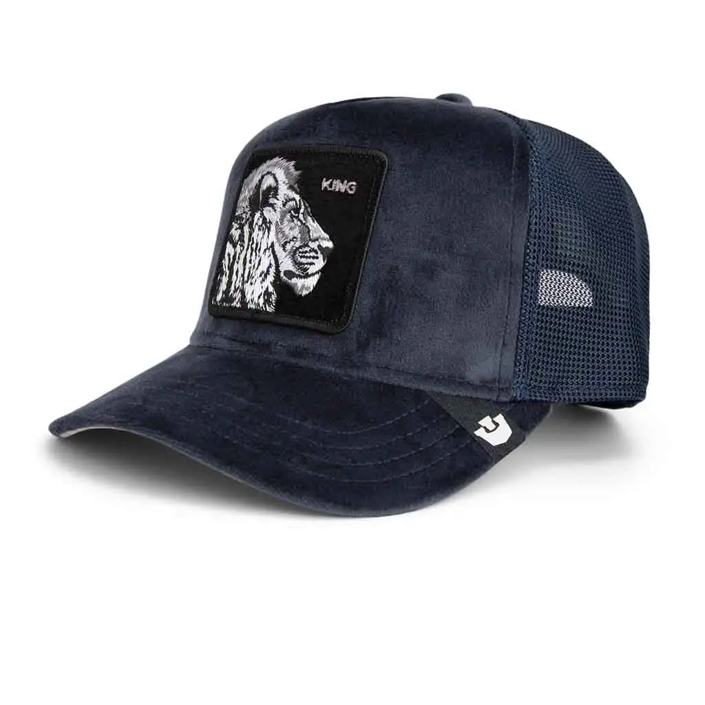 Velour Lion Trucker Hat 1