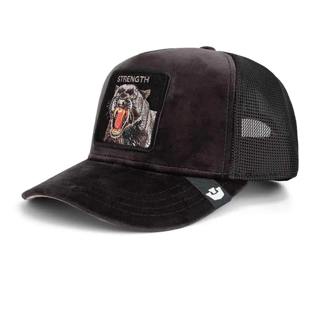 Velour Panther Trucker Hat 1