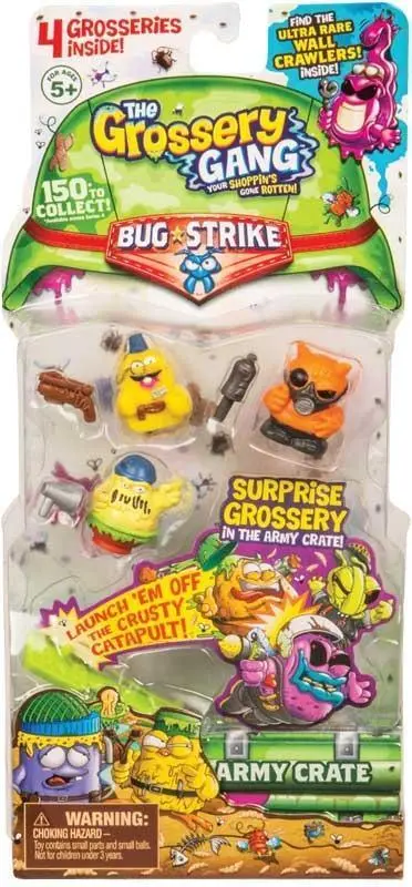 Grossery Gang 4 Pack And Launcher Series 4 Bug Strike - Assorted 1